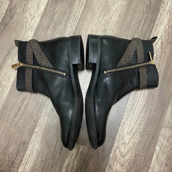 Michael Kors Farrah Leather & Logo Ankle Boot – Women’s Size 9 - Picture 3 of 8